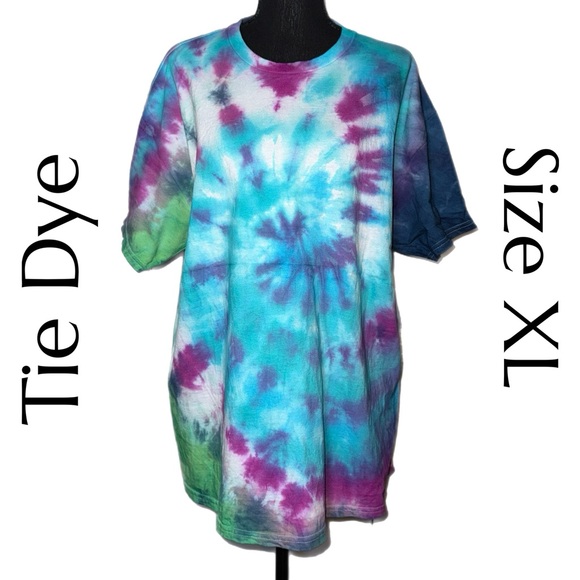 Handcrafted - Tie Dye T-Shirt – Vibrant Handmade - Boho Unisex Top - Picture 2 of 7